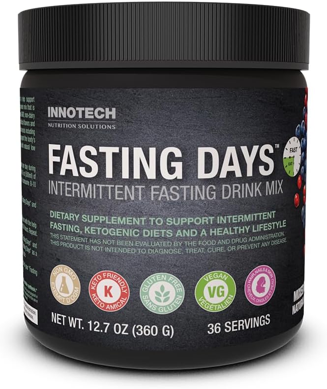 Innotech Nutrition Fasting Days 間歇性禁食飲料混合物 - 混合漿果 360克