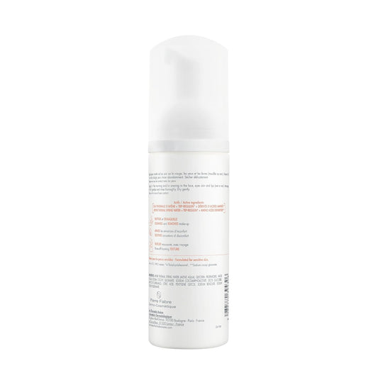 Eau Thermale Avène Tolerance Gently Soothing Foam Cleanser and Makeup Remover for Sensitive and Hypersensitive Skin, Fragrance free, 150 ml