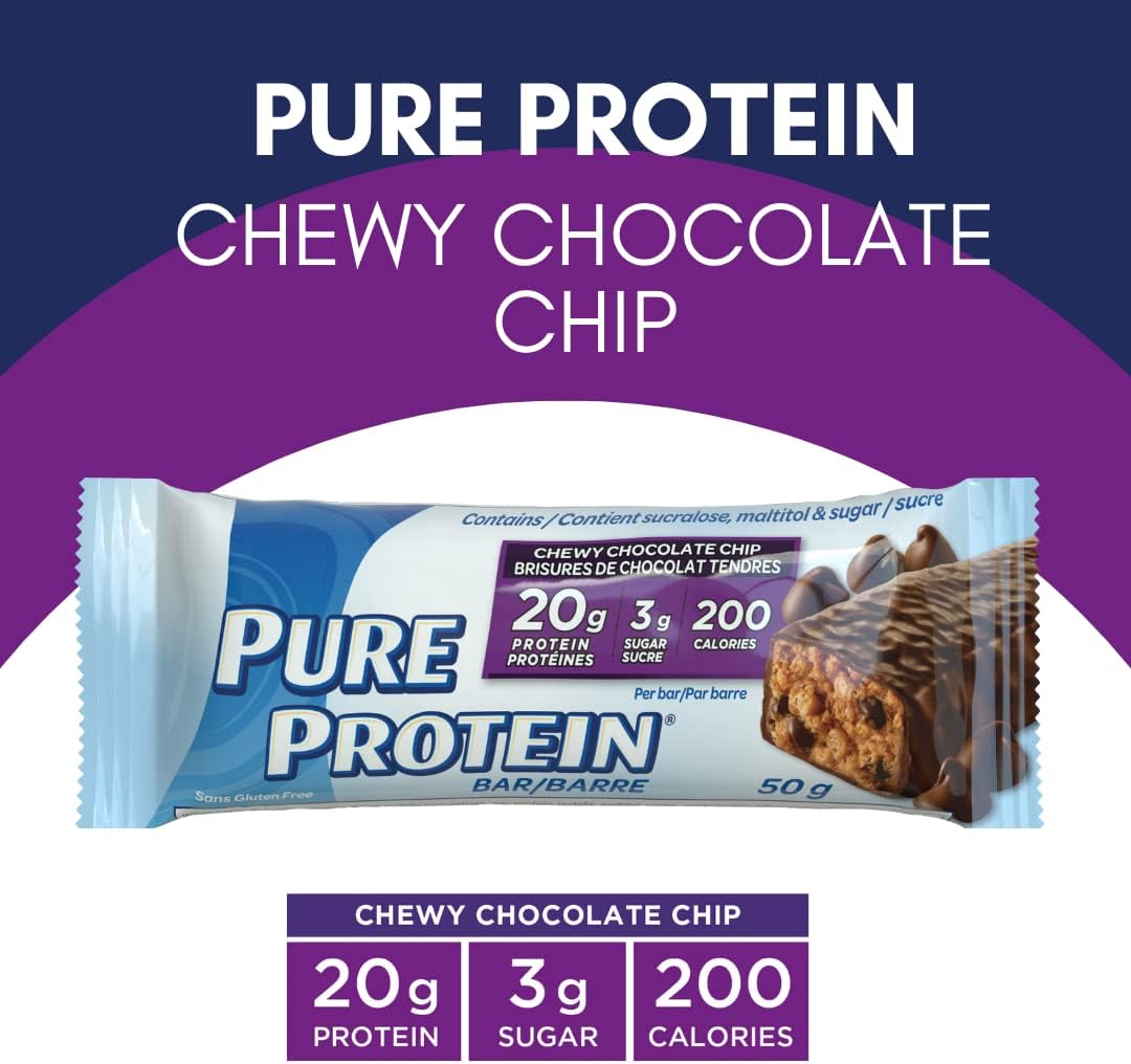 Pure Protein Powder (Rich Chocolate) + Pure Protein Bars (Chewy Chocolate Chip) Bundle