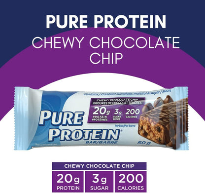 Pure Protein Powder (Rich Chocolate) + Pure Protein Bars (Chewy Chocolate Chip) Bundle
