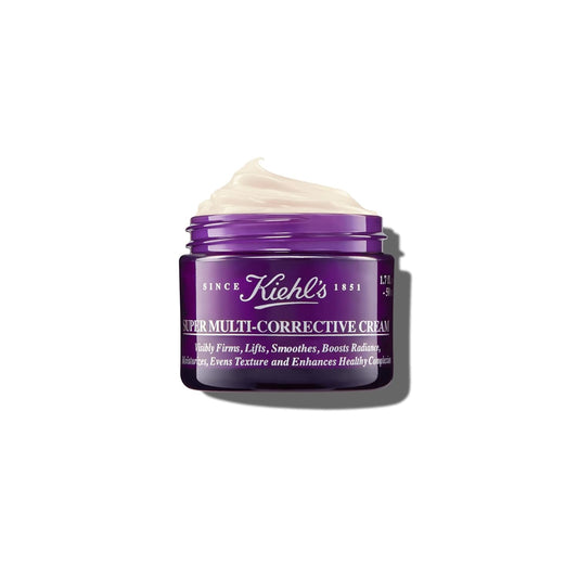 Kiehl's Super Multi-Corrective Cream, Anti-Aging Wrinkle Reducing Face and Neck Cream, Evens Skin Tone, Smooths Skin Texture, Fast-Absorbing and Lightweight, All Skin Types, Paraben-free