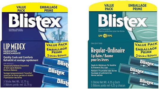 Blistex Lip Medex 润唇棒 + Blistex 经典润唇膏 | 6 支超值装