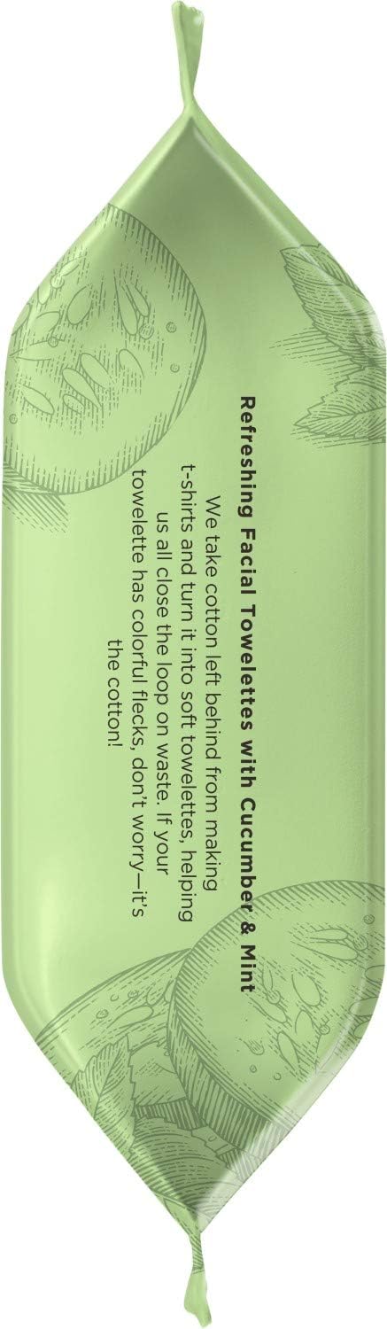 Facial Cleansing Towelettes - Cucumber and Mint by Burts Bees for Unisex - 30 Count Towelettes