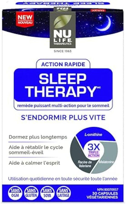 Nulife Therapeutics 出品 Nulife Vitamins Nulife Therapeutics 出品 Nulife Vitamins 睡眠疗法 - 天然疗法 30 片