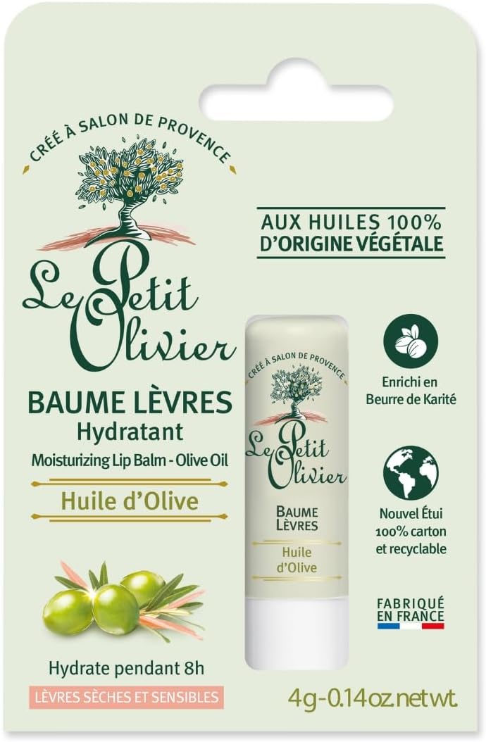 Le Petit Olivier 保濕唇膏 - Le Petit Olivier 橄欖油女士專用 - 0.14 盎司潤唇膏