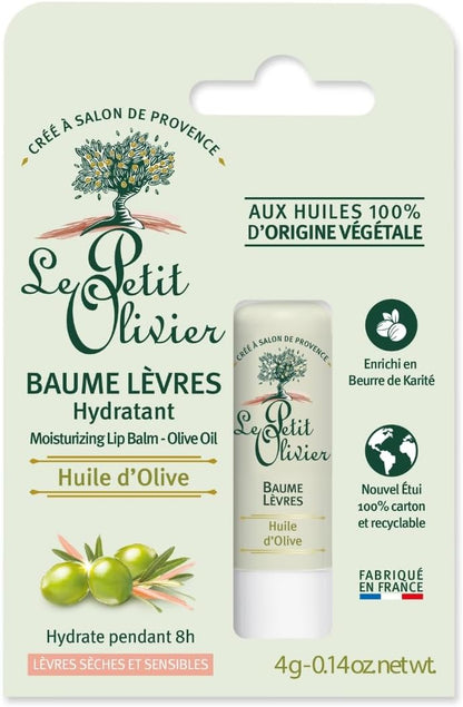 Le Petit Olivier 保濕唇膏 - Le Petit Olivier 橄欖油女士專用 - 0.14 盎司潤唇膏