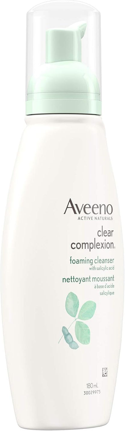 Aveeno 抗老臉部保濕霜 SPF 30 + Aveeno 清透膚色泡棉潔面乳