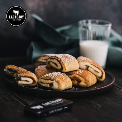 LactoJoy Lactase Pills 14.500 FCC I 240 Pieces Refill Package I Powerful Lactase Enzymes for Lactose Intolerance I Ultra Pure for Improved Digestion I 100% Vegan