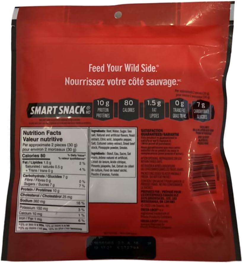 Jack links Jack Link's Beef Jerky 12x80g High In Protein, Low Fat, (Jalapeño)