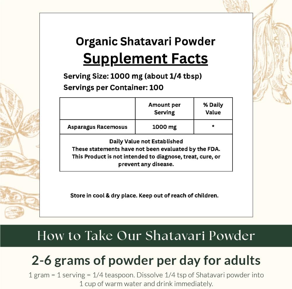 有机天门冬粉 200 克/ NPN 80092467/ 芦笋/适应原/能量与压力