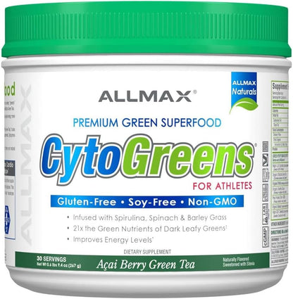 ALLMAX NUTRITION - CytoGreens - Superfood - Acai Berry Green Tea - 60 serving - 535g