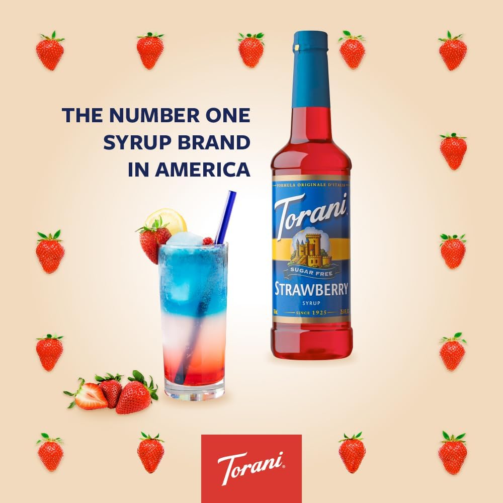TORANI 无糖草莓糖浆 PET（塑料）瓶 750ML