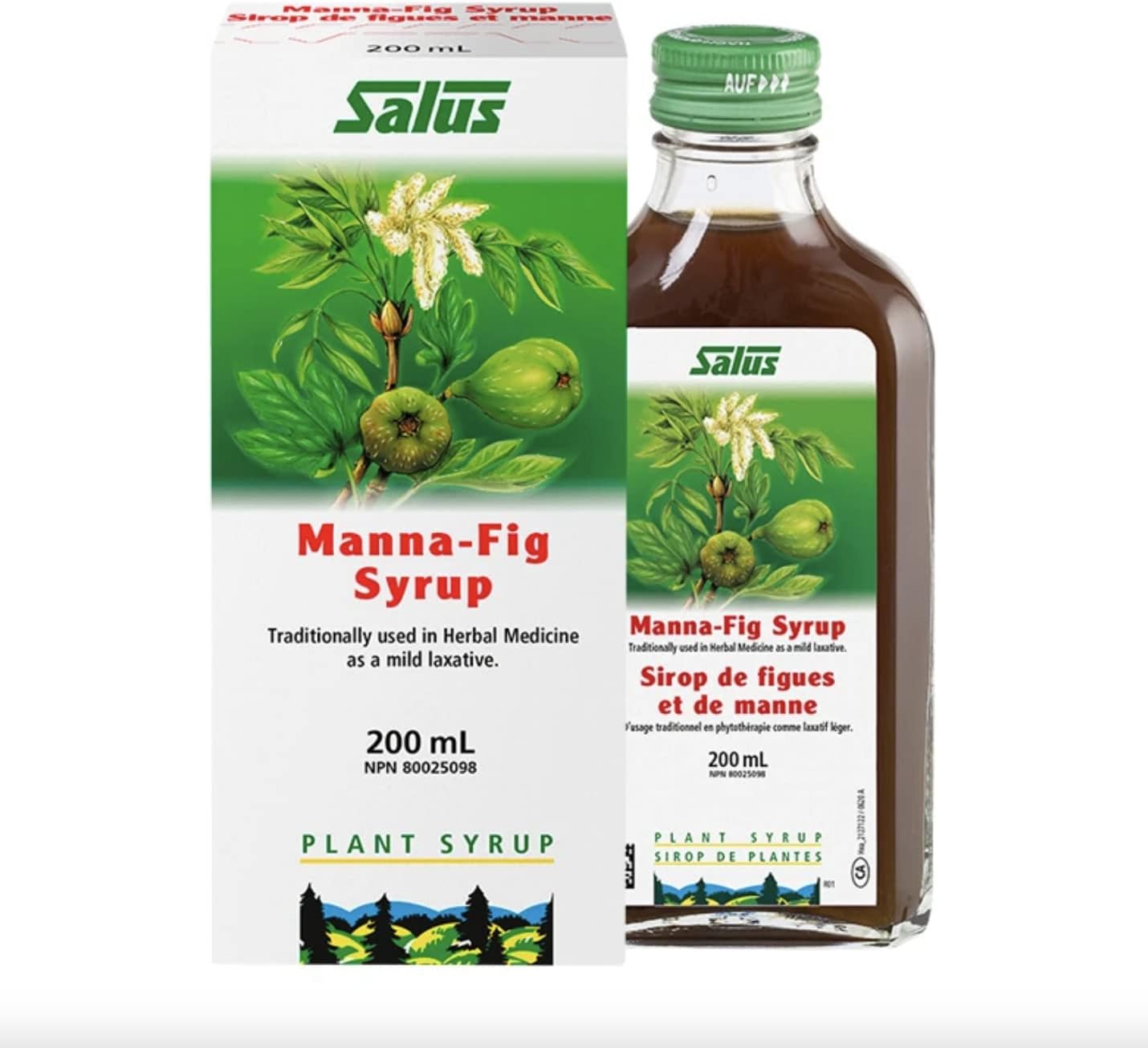 Salus Manna-Fig Syrup | Herbal Laxative for Occasional Constipation Relief | Softens Stool and Promotes Natural Detox and Colon Cleanse | Vegan