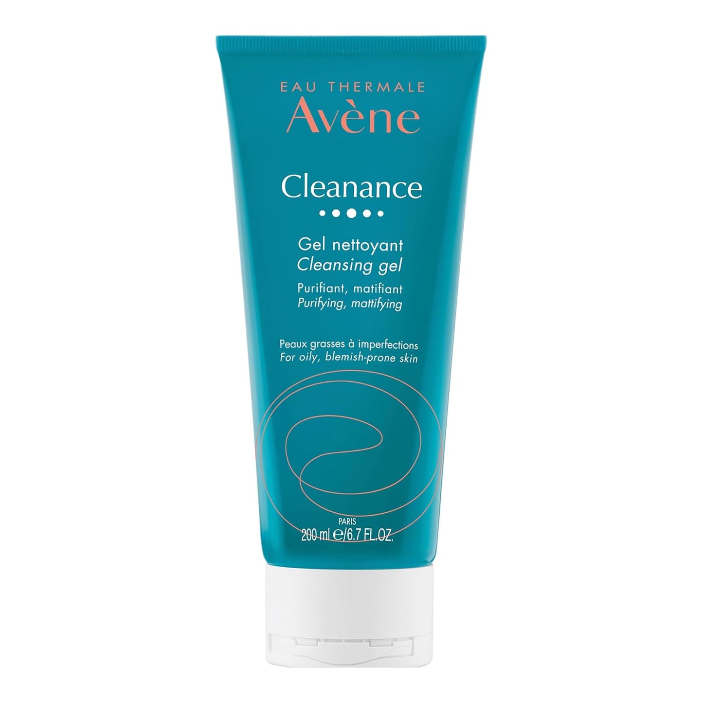 Eau Thermal Avene Cleanance 臉部和身體清潔凝膠，適合痤瘡皮膚的天然清潔劑，可生物降解，瓶裝，200 毫升