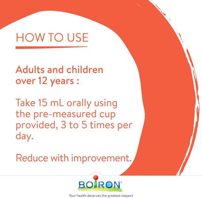 Boiron Stodal 成人无糖顺势疗法药物，200ml，用于干咳和湿咳