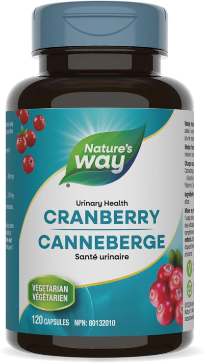 Nature's Way 蔓越莓萃取膠囊 - 經臨床研究證實的蔓越莓，有助於預防復發性泌尿道感染 (UTI) - 素食，120 粒膠囊