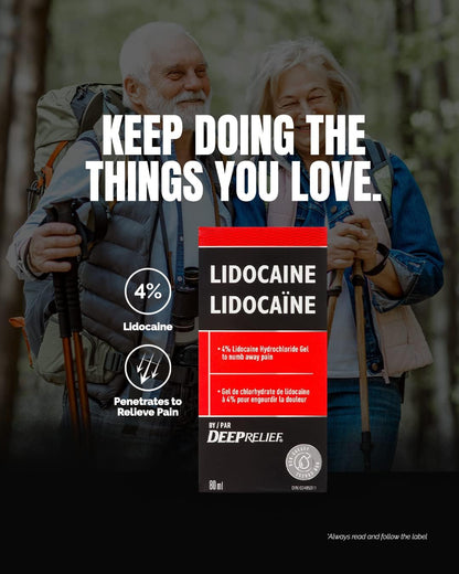 Deep Relief 利多卡因，麻木止痛凝胶，80 毫升