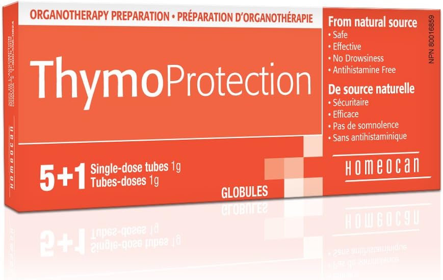 Thymo 免疫增强剂（5+1剂）增强保护。（可与 Influenzinum 一起使用）Thymuline 9ch 品牌：Homeocan