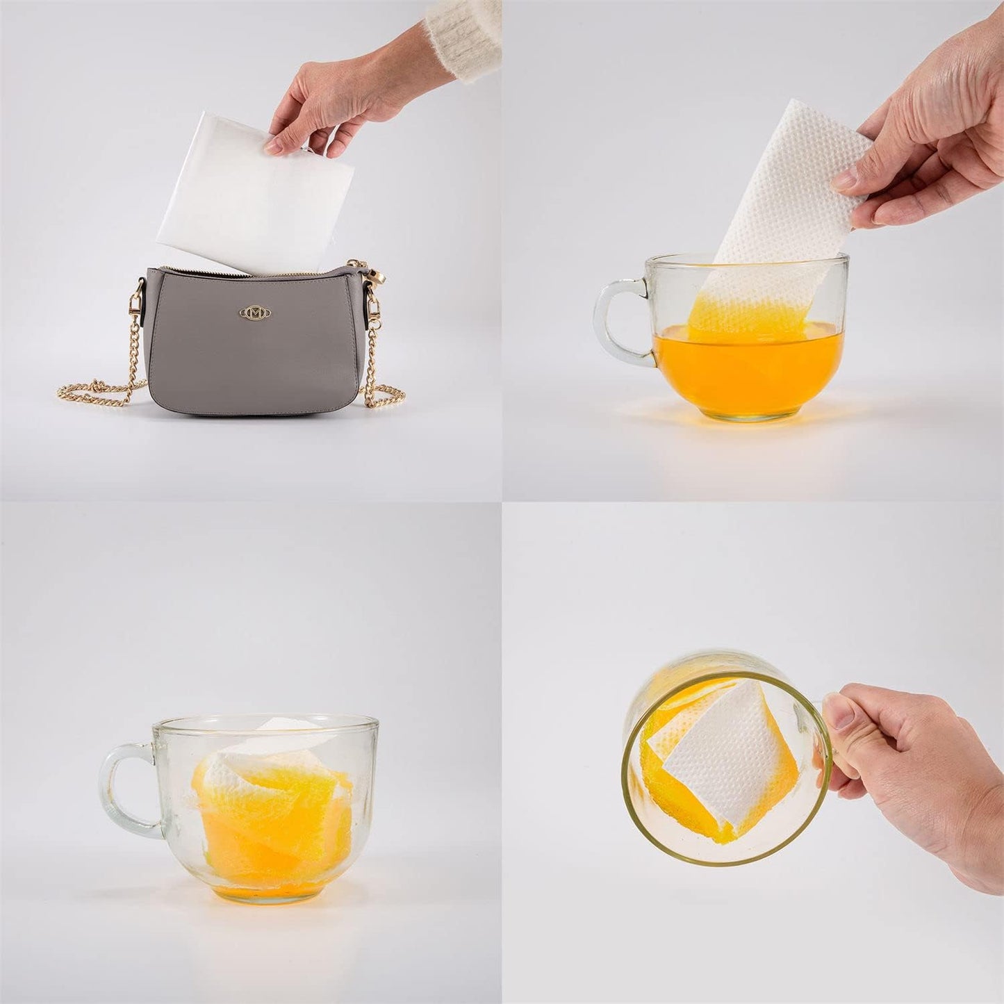 Semapak Pack of 25 Disposable Travel Vomit Bags with Absorbent Pads, Leak Resistant Portable Nausea Bags