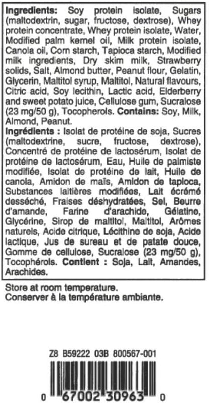 Pure Protein Bars - Strawberry Greek Yogurt + Lemon Cake Gluten Free Whey Protein Bars (Pack of 12)