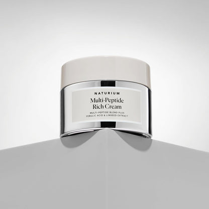 Naturium Multi-Peptide Rich Moisturizer - Jumbo | Hydrating Face Cream, With Vitamin C & Panthenol | 3.4 FL OZ / 100 ml