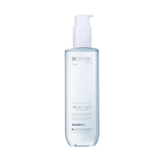 Biotherm Micellar Water & Face Wash, Biosource Micellar Water, Make Up Remover, Instant & Soothing, No Rinsing Required, For All Skin Types, even Sensitive, 200 ml