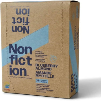 Nonfiction Protein Bar Blueberry Almond 12x60g (Pack of 12)