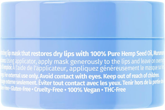 Hempz 保濕唇部睡眠面膜 - 三重保濕清新柑橘（0.70 盎司）| 夜間保濕唇膏，適用於乾燥的嘴唇、唇部修復、皸裂的嘴唇護理和滋養女性