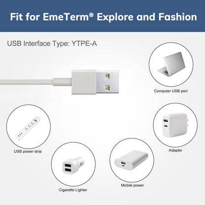 EmeTerm 原装 USB 磁力充电线 时尚、探索和智能系列防恶心腕带（1 包）