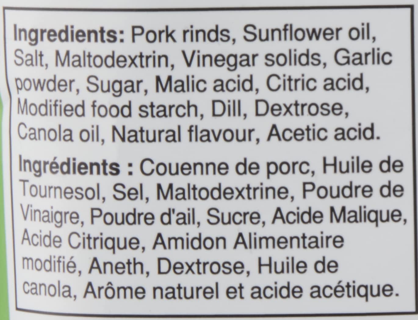 南方食譜小批量豬皮 | 辣蒔蘿炸豬皮 | 生酮友好、無麩質、低碳水化合物食品 | 每份含 7 克膠原蛋白 | 高蛋白 | 85 克/袋