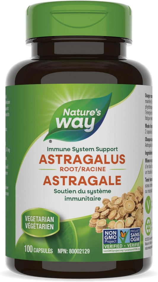 Nature's Way Astragalus Root, Immune System Support, 100 Vegetarian Capsules