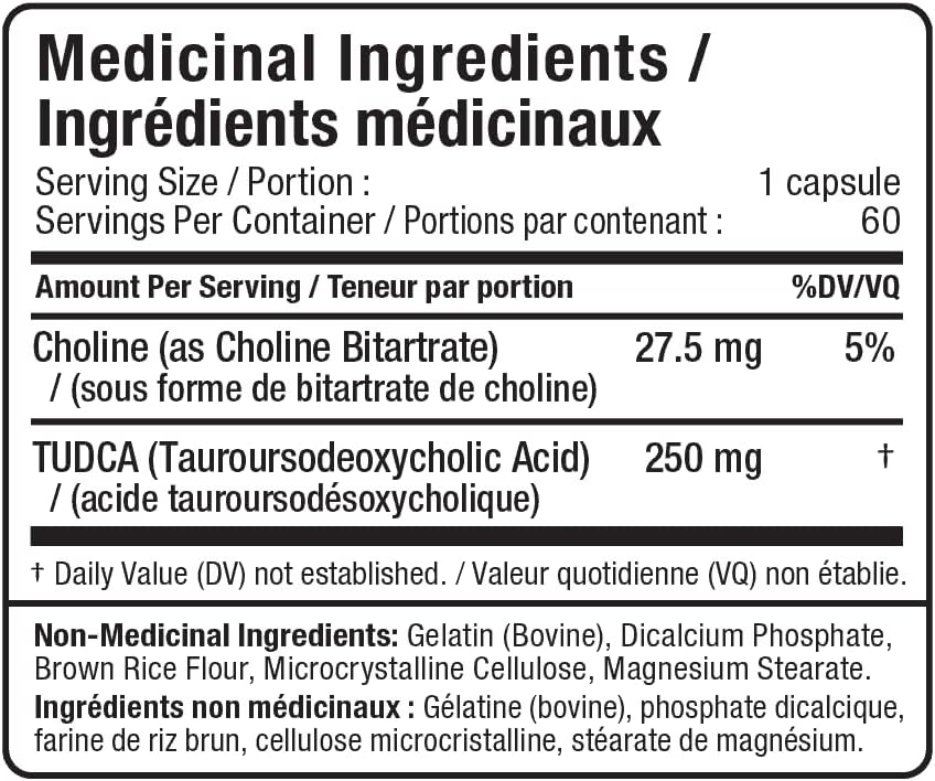 Allmax TUDCA+ 60粒 - 牛磺酸牛磺酸 - 肝脏排毒和肠道健康