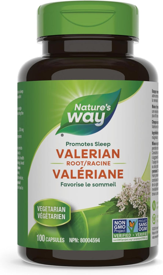 Nature's Way 缬草根助眠剂 - 促进睡眠 - 帮助缓解烦躁 - 100 粒素食胶囊