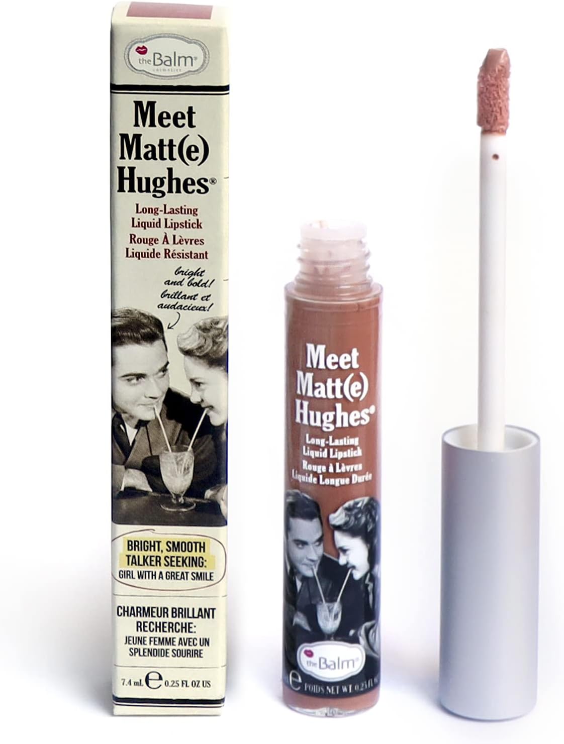 theBalm the Balm Meet Matte Hughes 持久液體唇膏 - Humble 女士唇膏 0.25 盎司