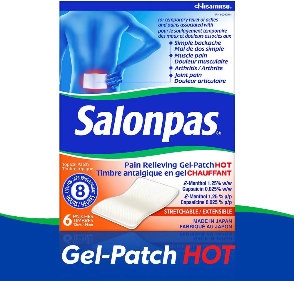 Salonpas Pain Relieving Gel Patch Hot 6 count