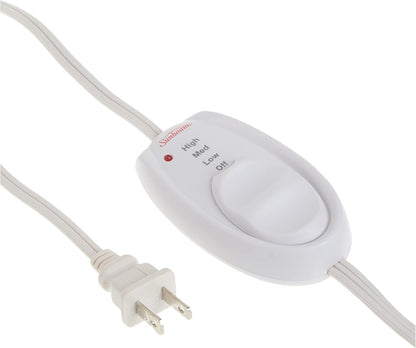 Sunbeam AdvancedHeat 加熱墊，特大號，黑色，帶關節炎控制器的加熱墊 | 頸部和肩部電加熱墊，可緩解有針對性的疼痛 | 3 種加熱設置