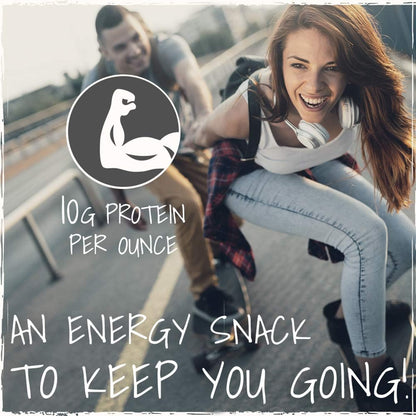 Primal Spirit Vegan Jerky - Seitan Power Pack, 10 g. Plant Based Protein, Certified Non-GMO, No Preservatives ("The Classics" Teriyaki, Thai Peanut, and Mesquite Lime, 24-Pack, 1 oz)