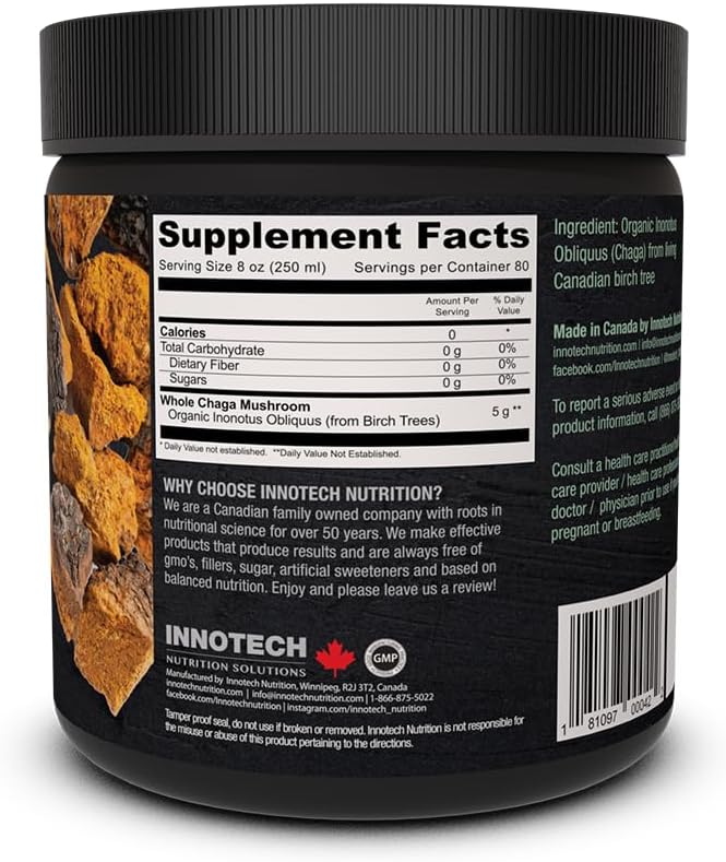 Innotech Nutrition 野生採摘白樺茸塊 - 115 克
