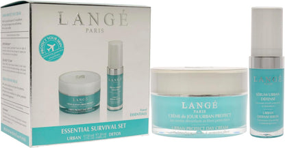Lange Essential Survival Set 1.7oz Urban Protect Day Cream, 0.68oz Urban Defense Serum Unisex 2 Pc