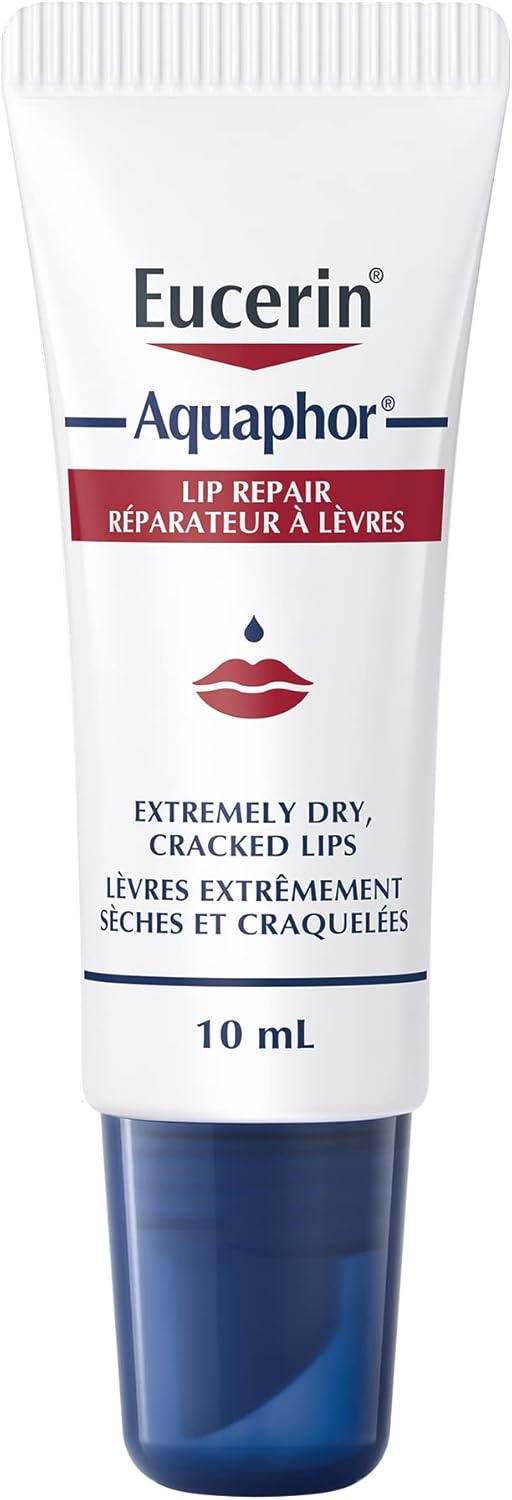 EUCERIN Urea Repair Replenishing Day Face Cream 50mL | Aquaphor Lip Balm Healing Ointment 10mL