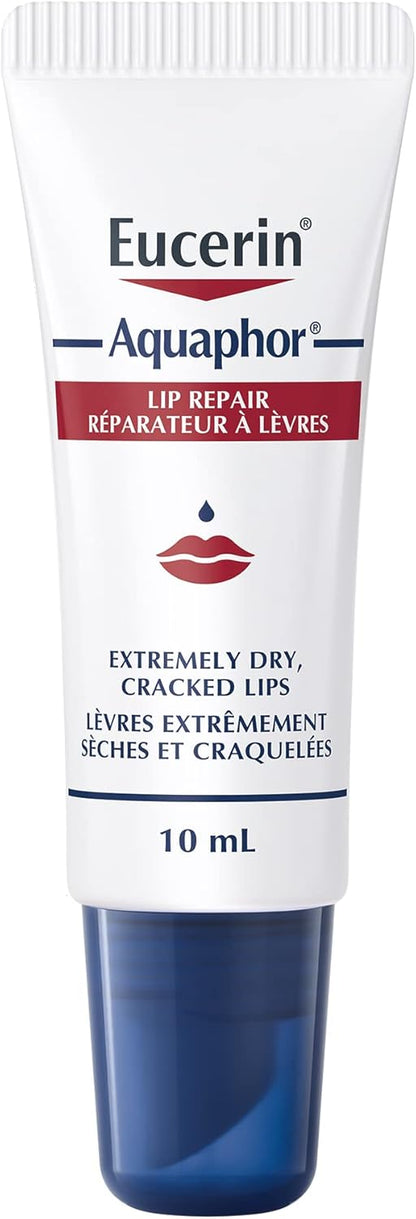 EUCERIN Urea Repair Replenishing Day Face Cream 50mL | Aquaphor Lip Balm Healing Ointment 10mL