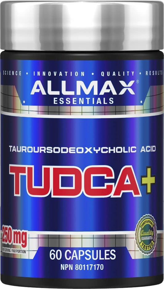Allmax TUDCA+ 60ct - Tauroursodexoycholic - Liver Detox and Gut Health