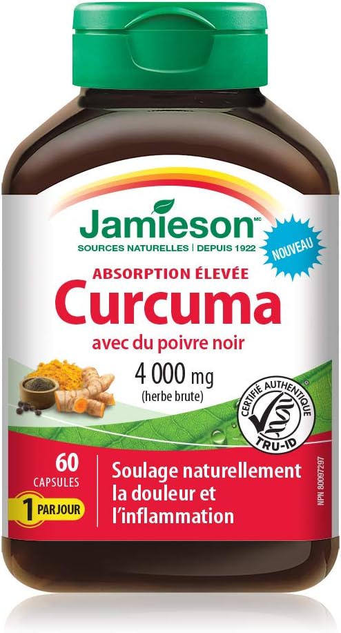 High Absorption Turmeric with Black Pepper 4,000 mg - Non-GMO, Gluten-Free & Odourless Garlic 500mg 300 Softgels