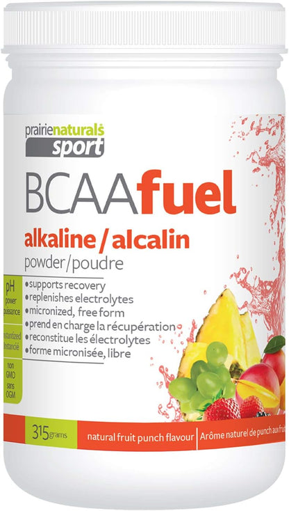 Prairie Naturals BCAA fuel ph balanced Fruit Punch Powder 315 Gram