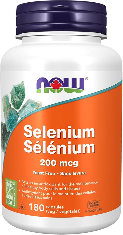 NOW Supplements, 硒（L-硒蛋氨酸）200 微克，必需礦物質，1800 粒素食膠囊