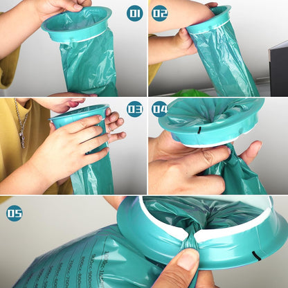 LINXIU 呕吐袋 一次性呕吐袋 1000ml 恶心呕吐袋 便携式呕吐袋 适用于旅行、汽车、晕车、孕妇、晨吐 16个装