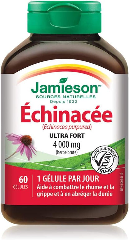 Jamieson 紫錐菊 4,000 毫克和黑接骨木果