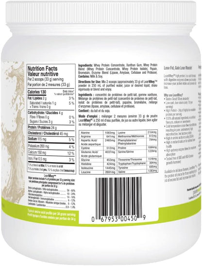 Prairie Naturals Lean Whey Protein Natural Powder, 454g