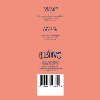 Café Senor Gustavo El Bueno 顺滑哥伦比亚轻度烘焙研磨咖啡，浓郁的咖啡，带有淡淡的花香，犹太洁食认证咖啡，产自中南美洲的咖啡豆 - （227 克）