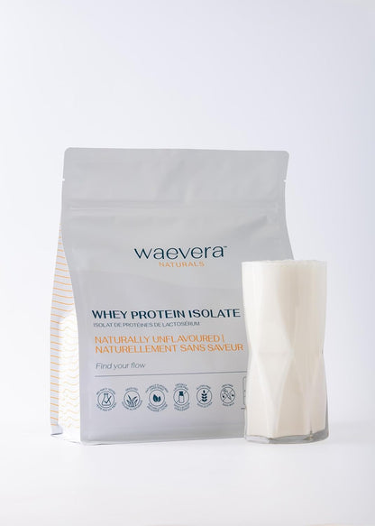 Waevera 無味乳清分離蛋白 – 907 克（2 磅），高蛋白，幾乎不含乳糖，純淨無麩質